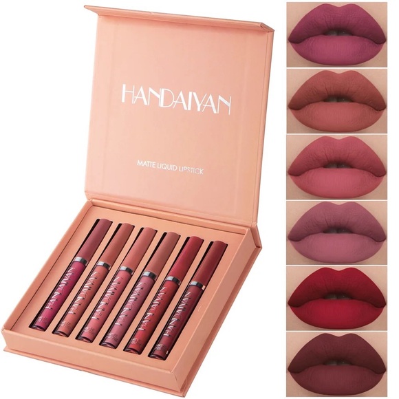 Kiss and Tell: Waterproof 6-Piece Matte Lipstick Set by HANDAIYAN - Picture 1 of 14